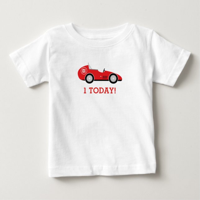 Rennen-Auto-Geburtstags-T - Shirt (Vorderseite)
