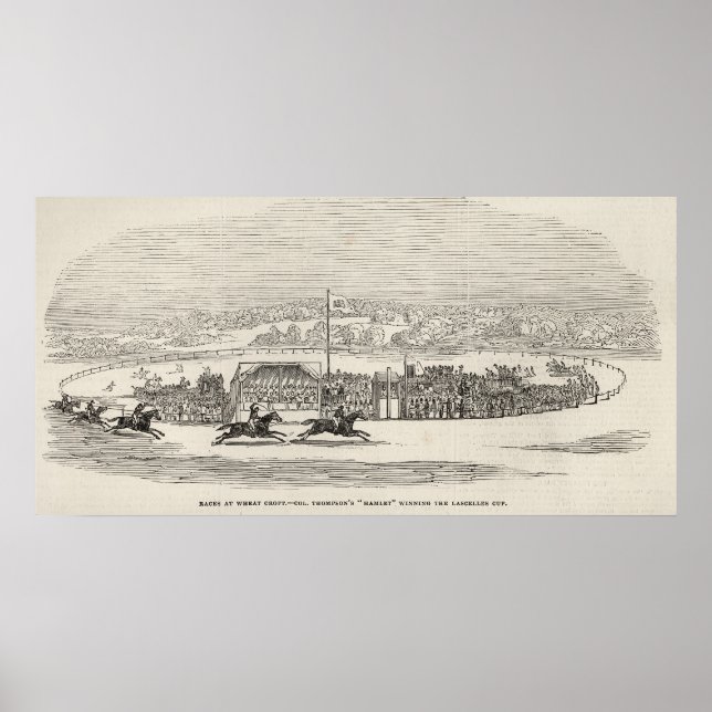 Rennen bei Wheat Croft: Col. Thompsons 'Hamlet' Poster (Vorne)
