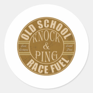 Rennen der alten Schule Runder Aufkleber