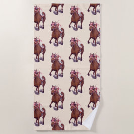 Rennen der führenden Tausend Pferde gewinnt Strandtuch