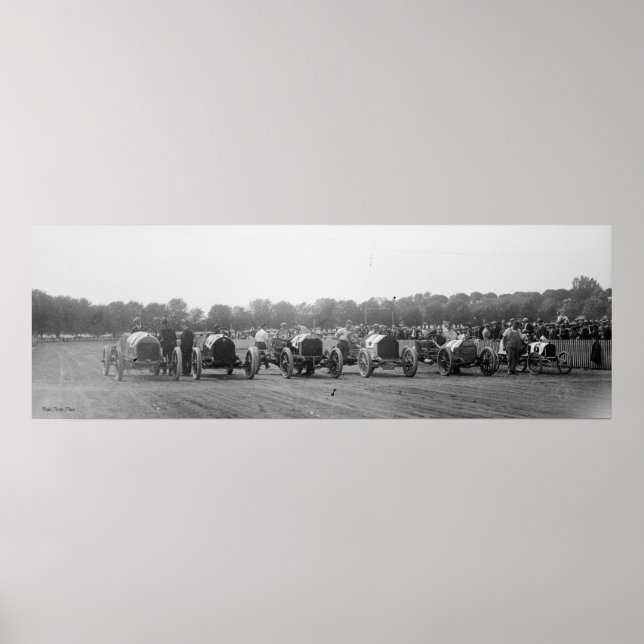 Rennen im Auto, York, Pa., 11. Mai 1915 Poster (Vorne)