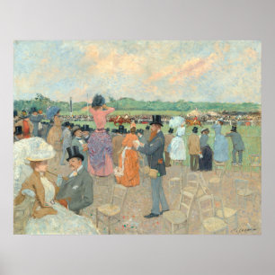 Rennen in Longchamp - Jean-Louis Forain Fine Art Poster