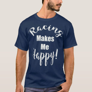 Rennen macht mich glücklich Drag Race Premium Slim T-Shirt