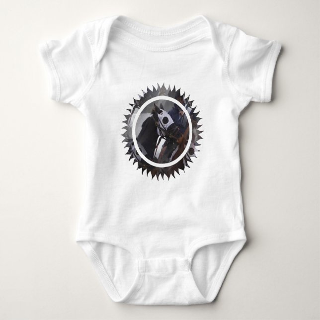 Rennen-Pferdebaby-T - Shirt (Vorderseite)