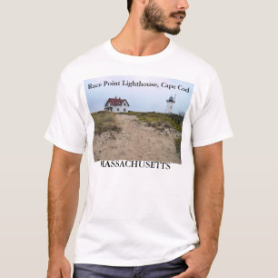 Rennen-Punkt-Leuchtturm, Massachusetts-T - Shirt