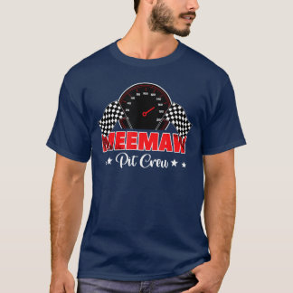 Rennen Rennfamilie Meemaw Pit Crew Geburtstagsfeie T-Shirt