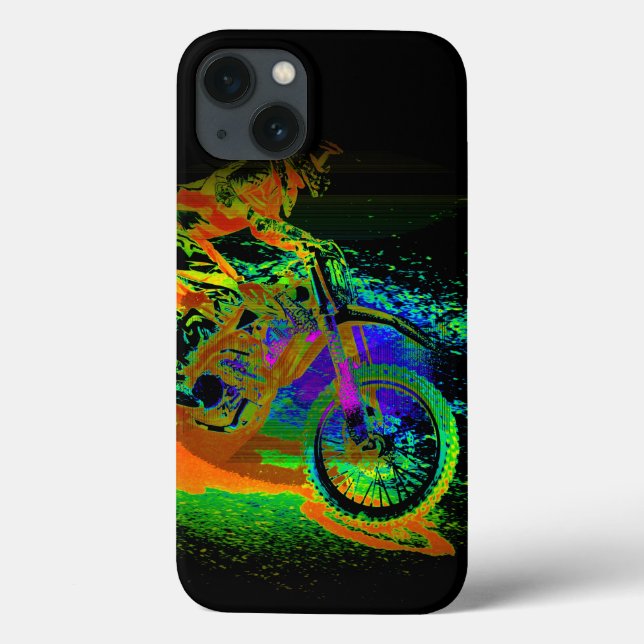 Rennen Sie ins Finish! - Motocross Racer Case-Mate iPhone Hülle (Rückseite)