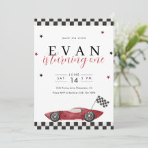 Rennen Sie zum 1. Geburtstag - Vintage-Rennwagen