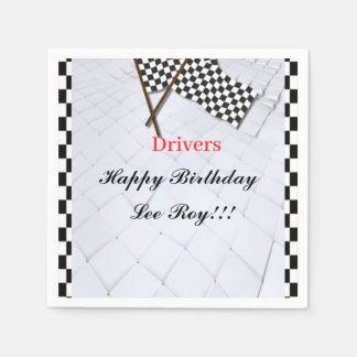 Rennen um den Sieg Serviette