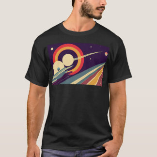 Rennen um Saturn Vintage Reisedesign T-Shirt