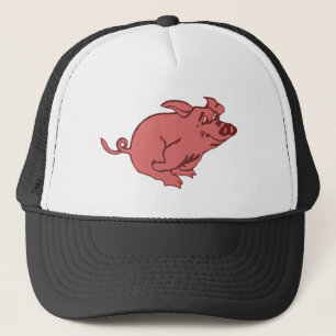 rennendes Schwein running pig Truckerkappe