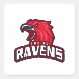 Rennens Quadratischer Aufkleber