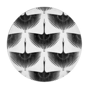 Renner Crane: Orientales Vogelmuster Schneidebrett