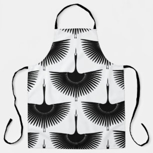 Renner Crane: Orientales Vogelmuster Schürze