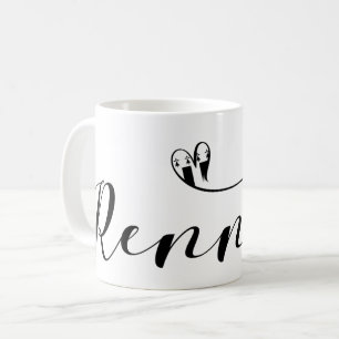 Rennes Flag in Heart, Roazhon Bretagne Kaffeetasse