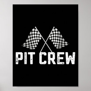 Rennfahrer Geburtstagsparty Racing Family Pit C Poster