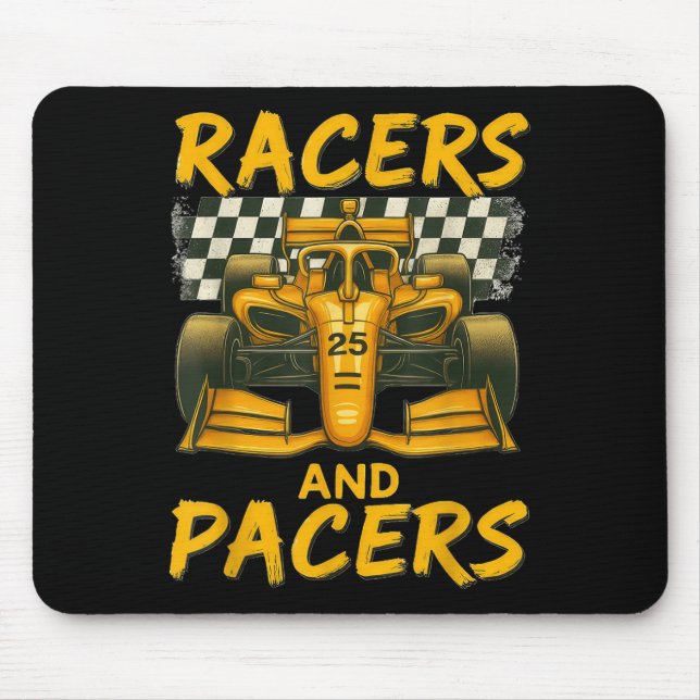 Rennfahrer und Schrittmacher  Mousepad (Vorne)