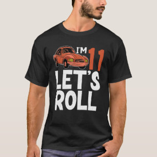 Rennfahrer zum 11. Geburtstag Fahrrad-Grap T-Shirt