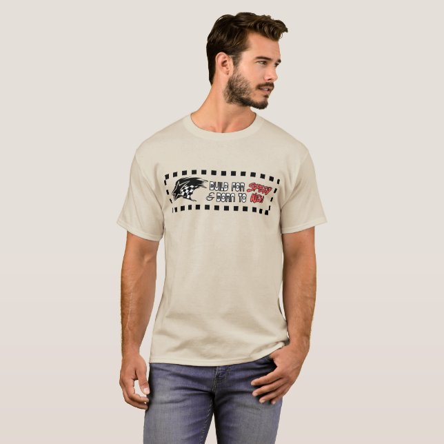 Rennflagge & Stern Speed T-Shirt  (Vorne ganz)