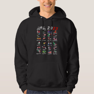 Rennformel-Rennstrecken-Schaltkreis-Autorennen-Fan Hoodie