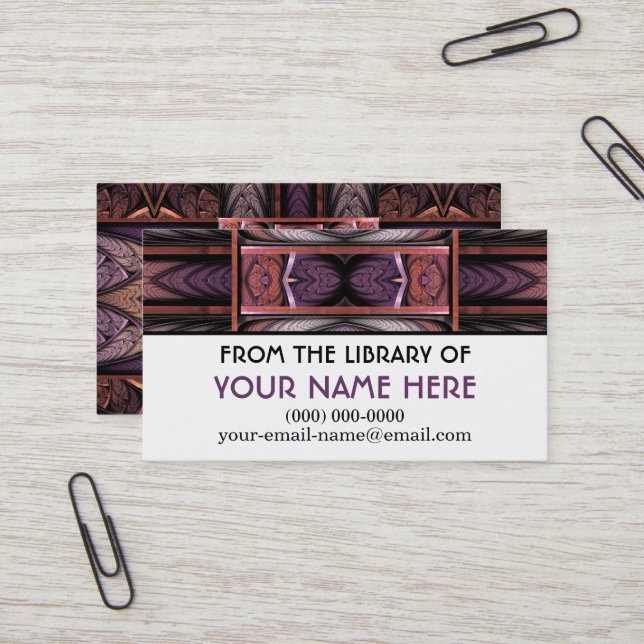 Rennie Mac Media Card Visitenkarte (Vorderseite/Rückseite Beispiel)