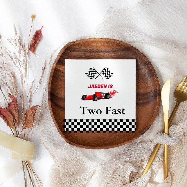 Rennjunge @nd Geburtstagsparty Serviette (Von Creator hochgeladen)