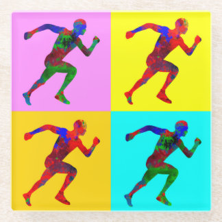 Rennläufer Glasuntersetzer