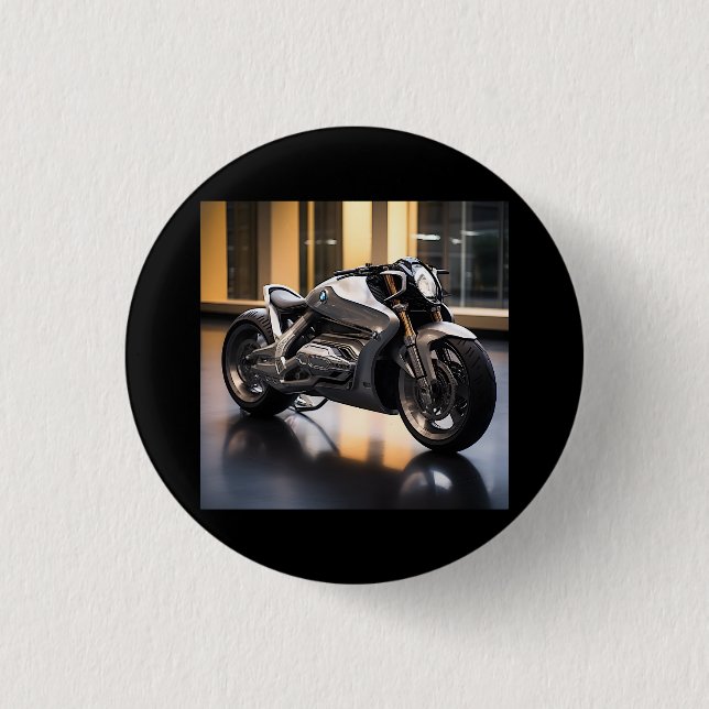 Rennmotorrad Button (Vorderseite)