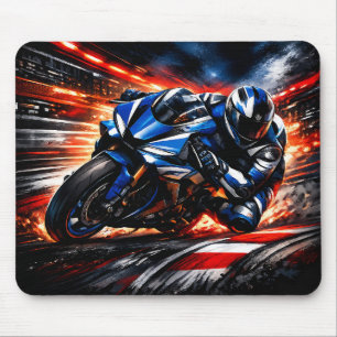 Rennmotorrad-Mauspad Mousepad
