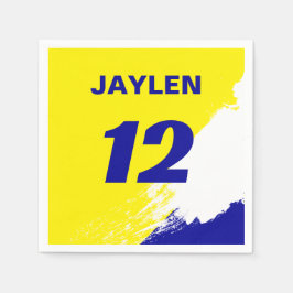 Rennname und Nummer Sport Serviette