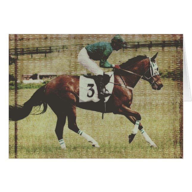 Rennpferd (Vorderseite (Horizontal))