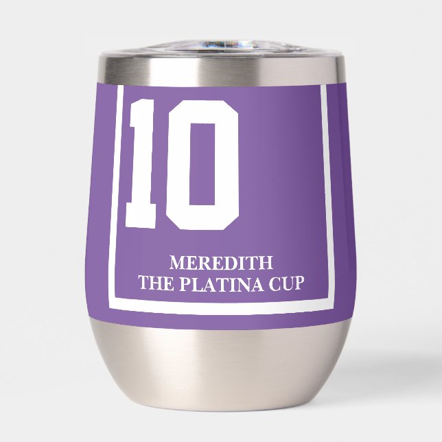 Rennpferd 10 Lila Personalisiert Derby (Vorderseite)