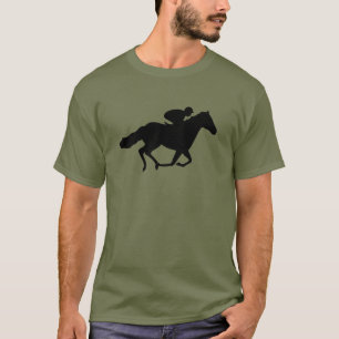 Rennpferd und Jockey T-Shirt