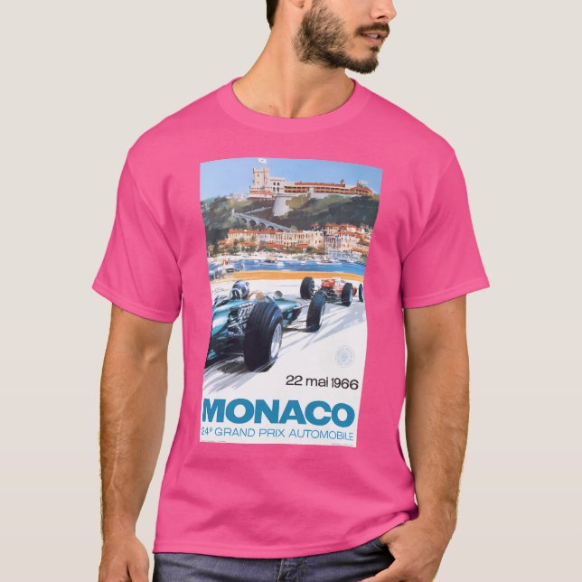 Rennposter des Grand Prix von Monaco 1966 T-Shirt (Vorderseite)