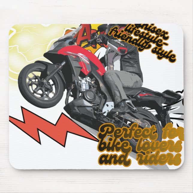 Rennrad Kunst Mousepad (Vorne)