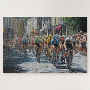 Rennrad Straßenrennen – Peloton im Radrennen Puzzle