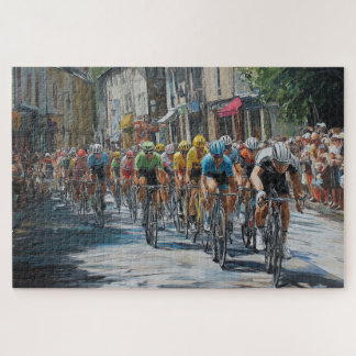 Rennrad Straßenrennen – Peloton im Radrennen Puzzle