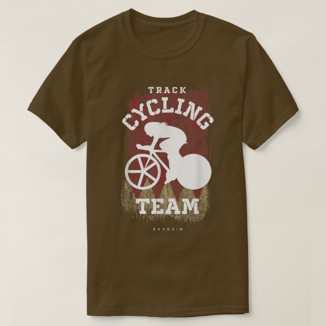 Rennradfahrerin Bahrain Road Radtour Cycli T-Shirt (Design vorne)