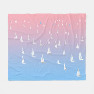 Rennsegelboote auf hoher See Fleecedecke