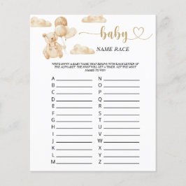 Rennspiel mit Bärenname