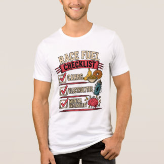 Rennstoff-Checkliste | Lustiger Läufer-Humor Tri-Blend Shirt