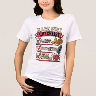 Rennstoff-Checkliste | Lustiger Läufer-Humor Tri-Blend Shirt