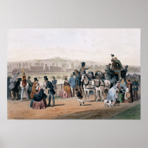 Rennstrecke am Bois de Boulogne Poster