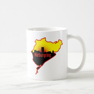 Rennstrecke Nurburgring Nordschleife, Deutschland Kaffeetasse
