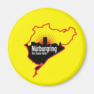 Rennstrecke Nurburgring Nordschleife, Deutschland Magnet