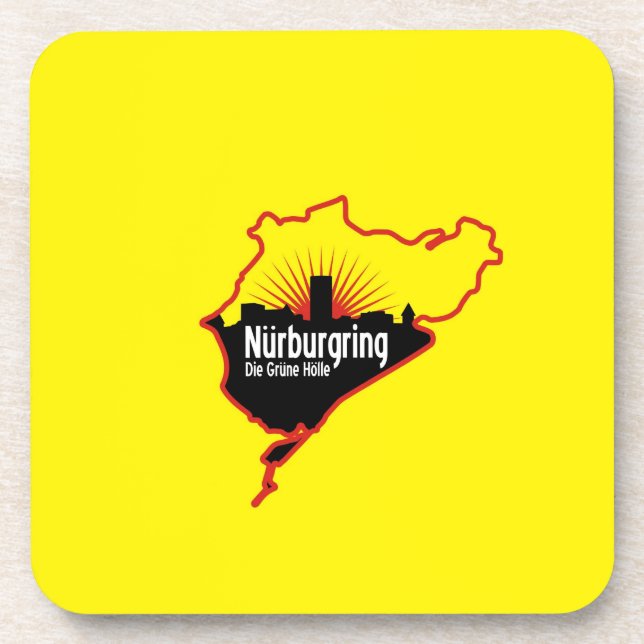Rennstrecke Nurburgring Nordschleife, Deutschland Untersetzer (Vorderseite)