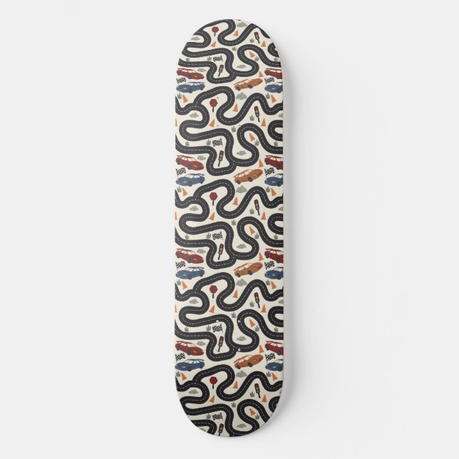 Rennstrecke Skateboard (Vorderseite)