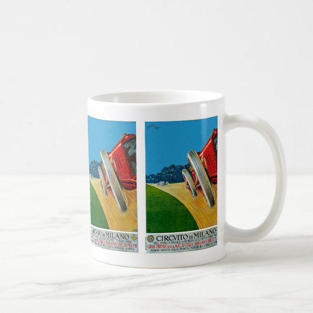 Rennstrecke von Mailand Kaffeetasse (Rechts)