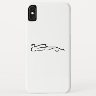 Rennstrecke Zeichnend Silhouette Case-Mate iPhone Hülle