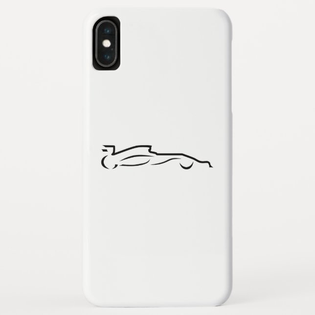 Rennstrecke Zeichnend Silhouette Case-Mate iPhone Hülle (Rückseite)